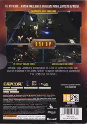 Dark Void (USA) box cover back